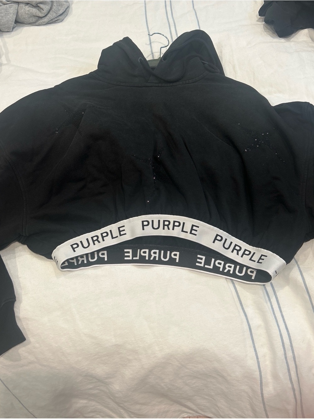 Purple Brand star hoodie